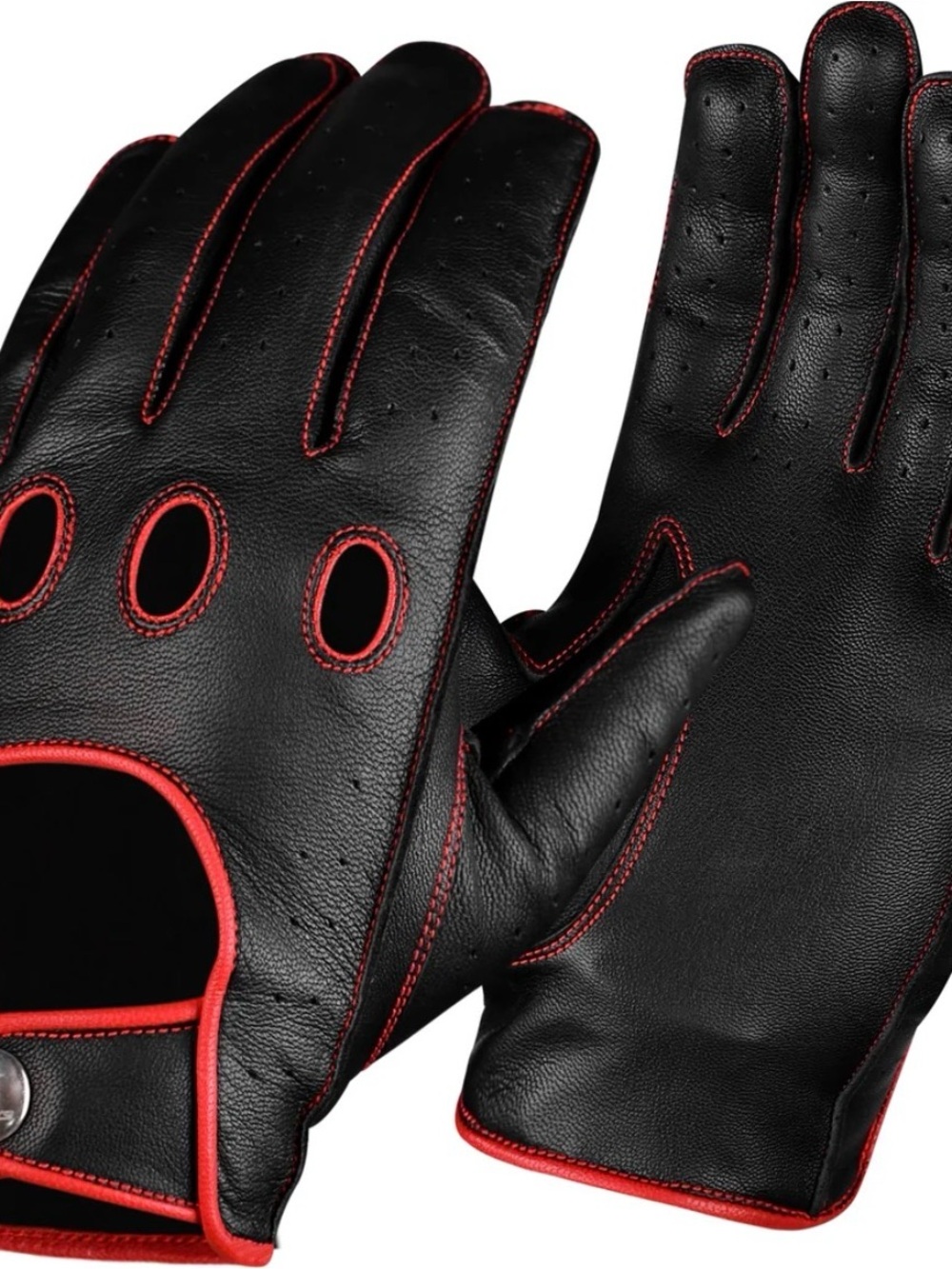 NWT JAG Dark Knight Full Finger Leather Driving Gloves